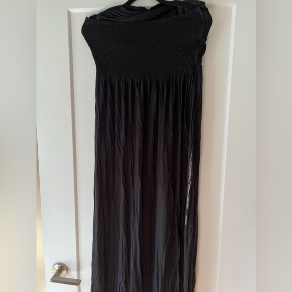 Strapless Black Maxi Dress - Picture 2 of 5